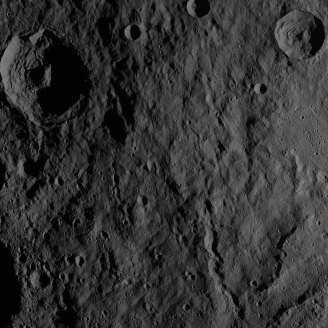 More Features of 1-Ceres (CTX Frame)