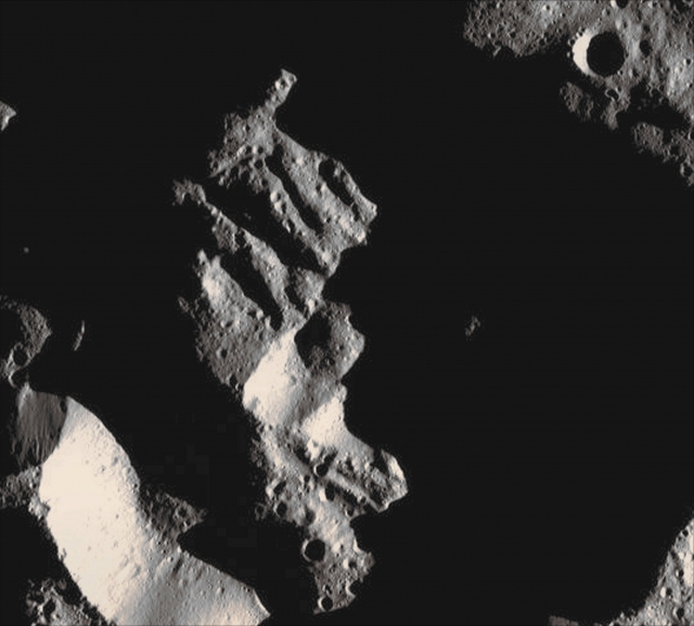 The unven Floor of Attis Crater (EDM)