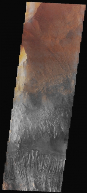 Features of Hebes Chasma