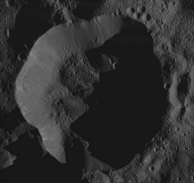 Unnamed Impact Crater near the North Pole of 1-Ceres (EDM)