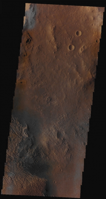 Features of Becquerel Crater (CTX Frame)
