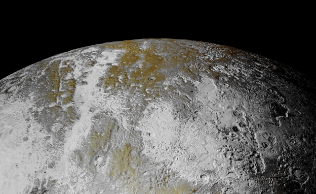 The North Polar Regions of Pluto (CTX Frame)