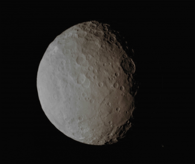 Unusually-looking Basin on 1-Ceres