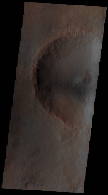 Unnamed Crater with Gullies and Landslides in Acidalia Planitia